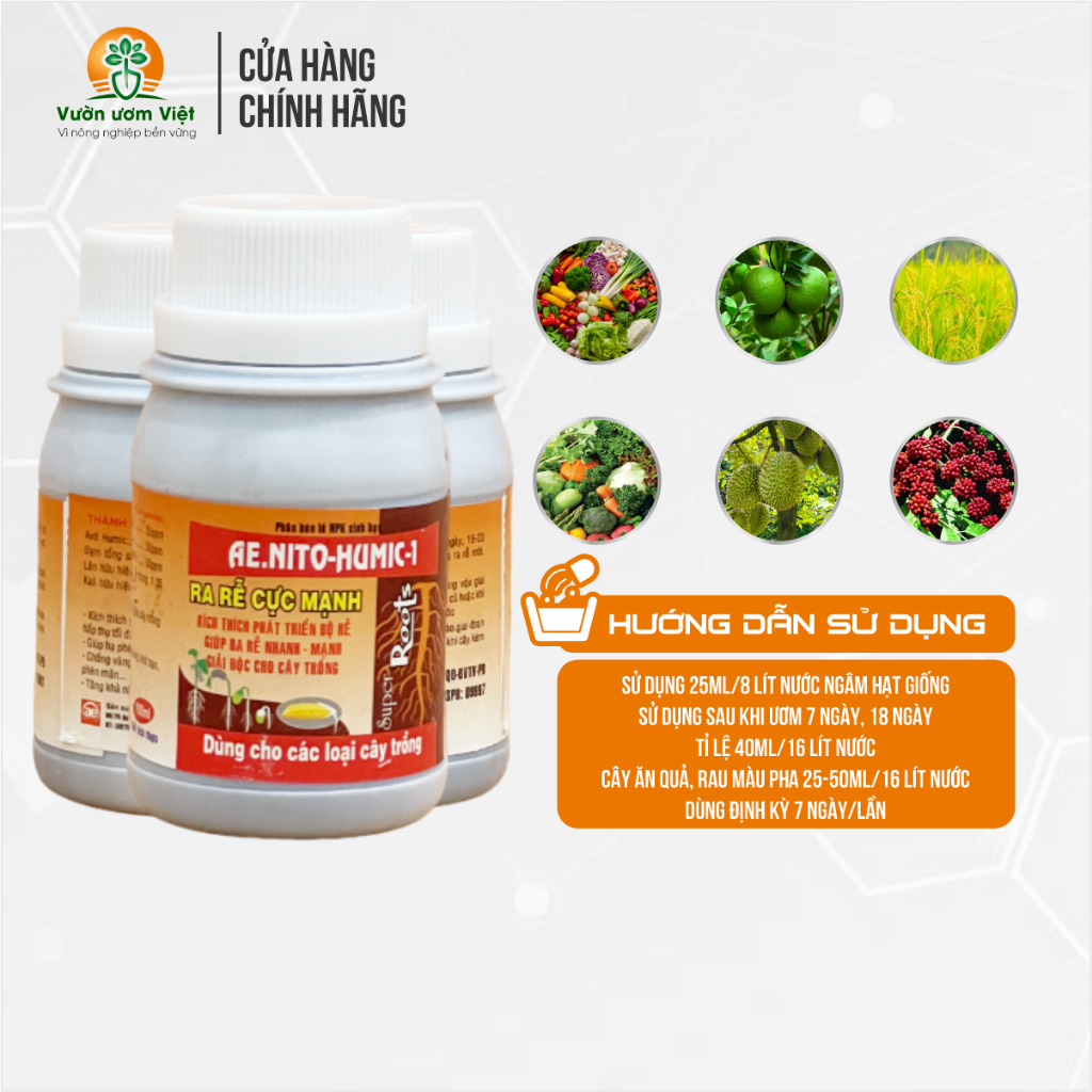 Phân bón SIÊU RA RỄ kích rễ, nuôi dưỡng khỏe mạnh, bổ sung vi lượng cao cấp - 100ml
