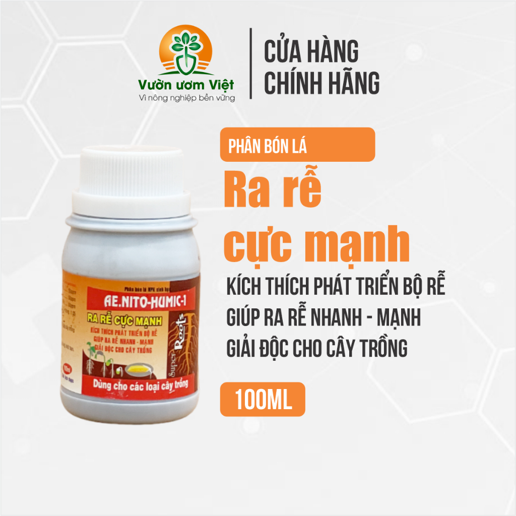 Phân bón SIÊU RA RỄ kích rễ, nuôi dưỡng khỏe mạnh, bổ sung vi lượng cao cấp - 100ml