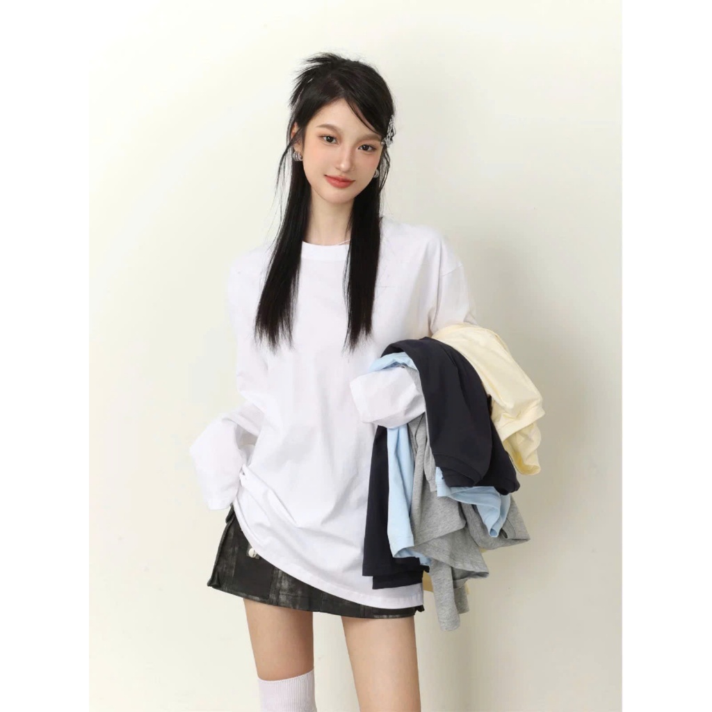 ÁO THUN TAY DÀI FULL MÀU BASIC CHẤT COTTON DỄ PHỐI ĐỒ TD Genz