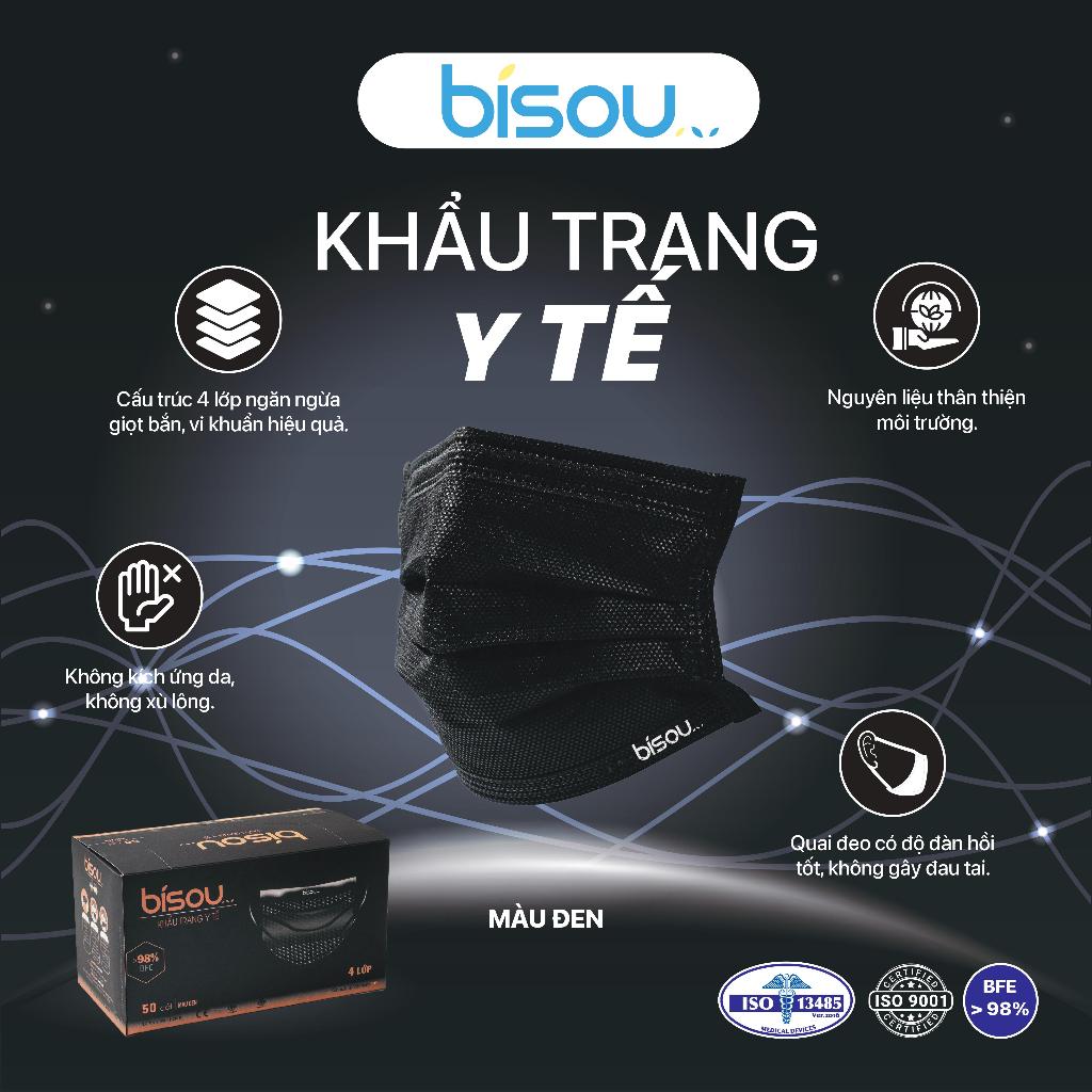 Hộp 50 cái khẩu trang y tế hiệu BISOU