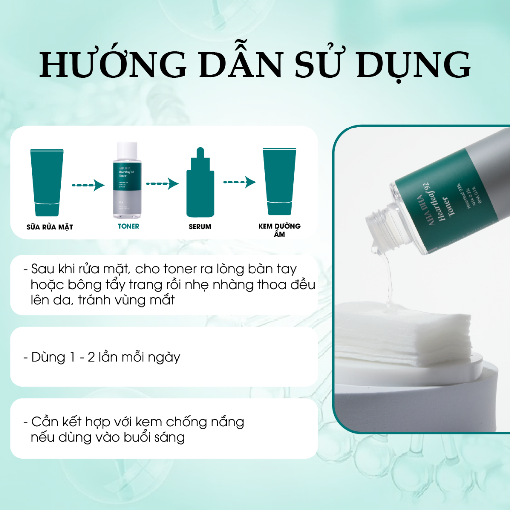 Ảnh Nước Cân Bằng Làm Sạch Da, Ngừa Mụn Chiết Xuất 92% Rau Diếp Cá 4PM AHA BHA Heartleaf 92 Toner 100ml 3