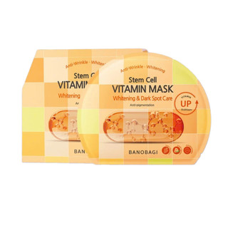 Mặt nạ dưỡng sáng da từ tế bào gốc, Banobagi Stem Cell Vitamin Mask Whitening (hộp 10 miếng)