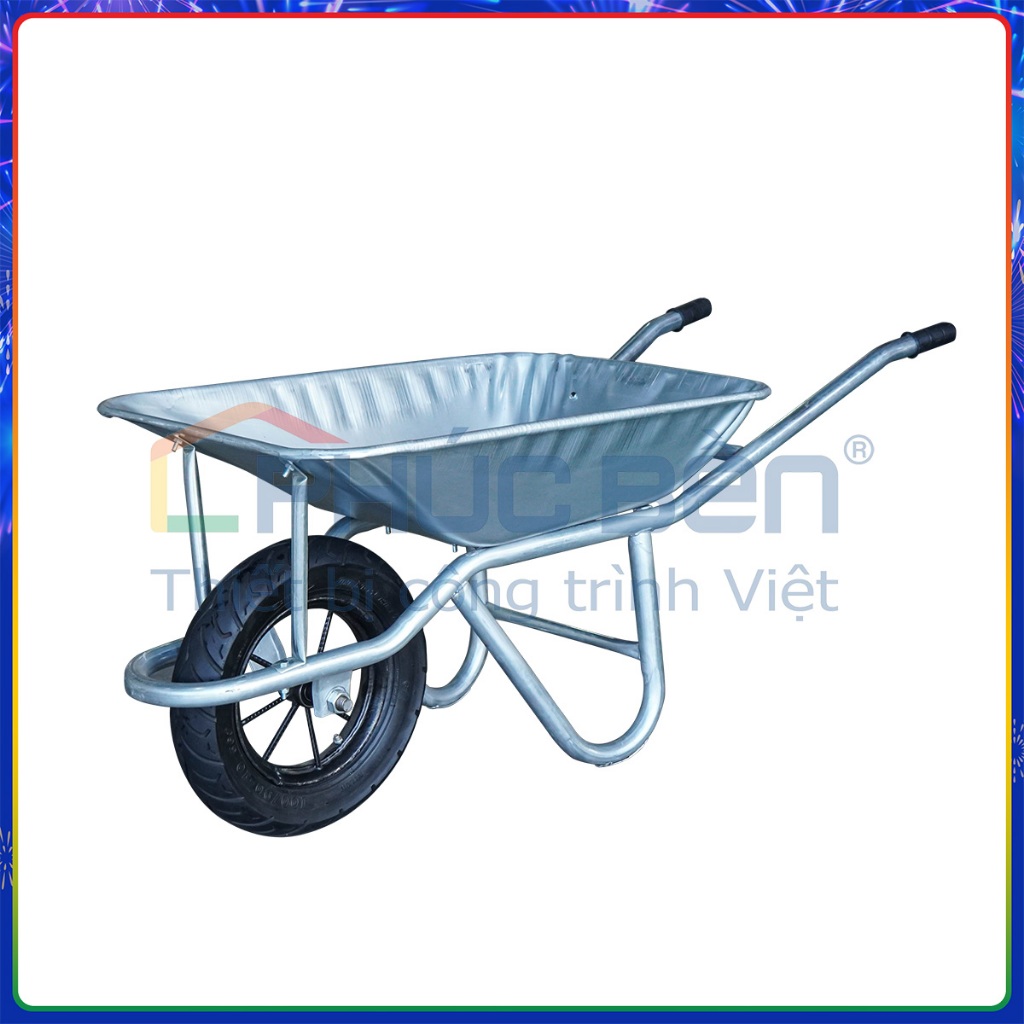Xe rùa kẽm, thùng dày, bánh hơi. Xe rùa kẽm Phúc Bền | Shopee Việt Nam