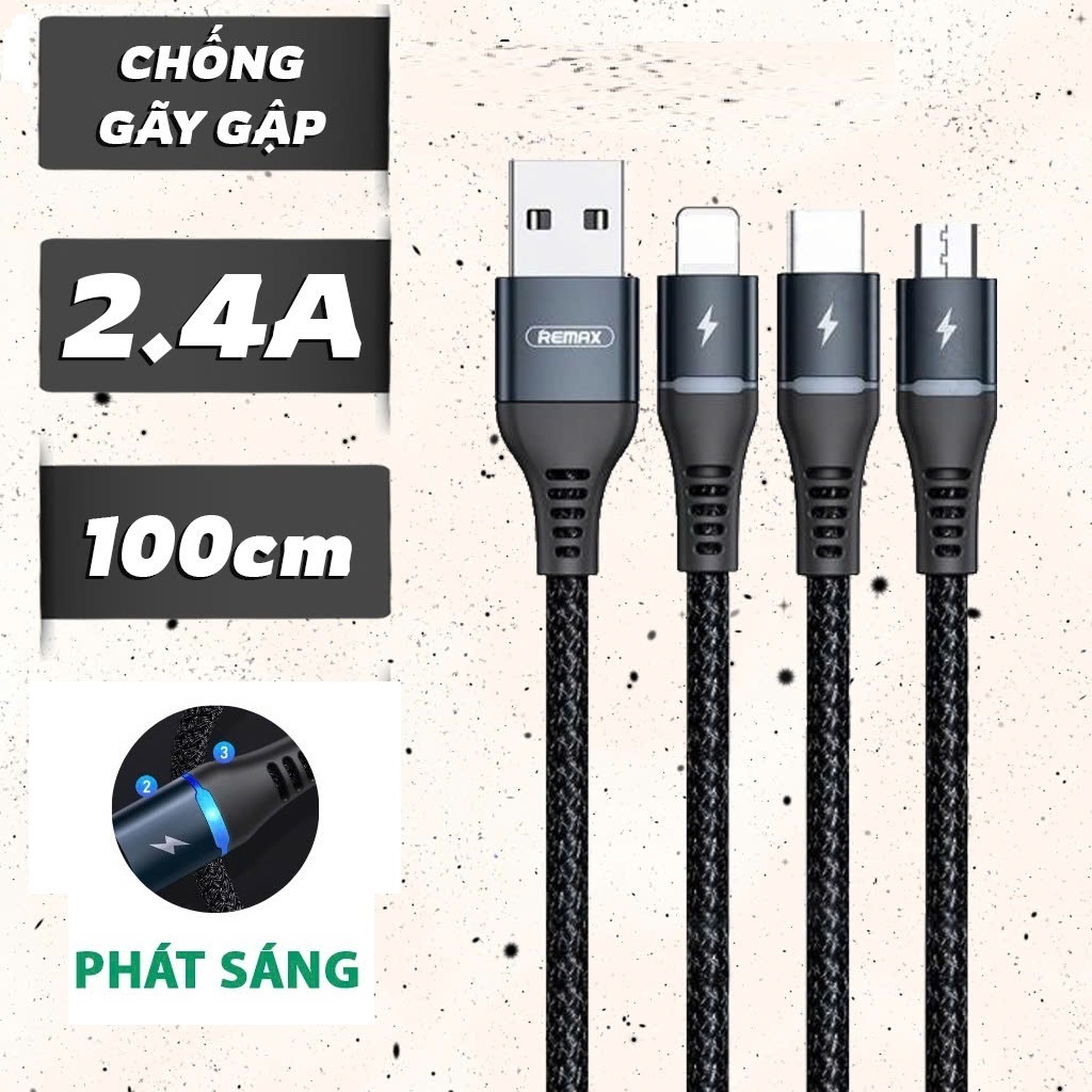 Cáp Sạc Nhanh Remax RC-152 Chính Hãng ( Micro USB - Type-c - IP ...