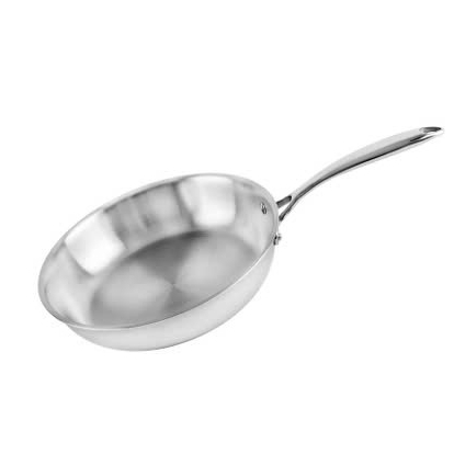 Ảnh Chảo inox 3 lớp đáy liền cao cấp Pencica size 20/24/28cm dùng mọi loại bếp | Sa Maison x Pencica 1