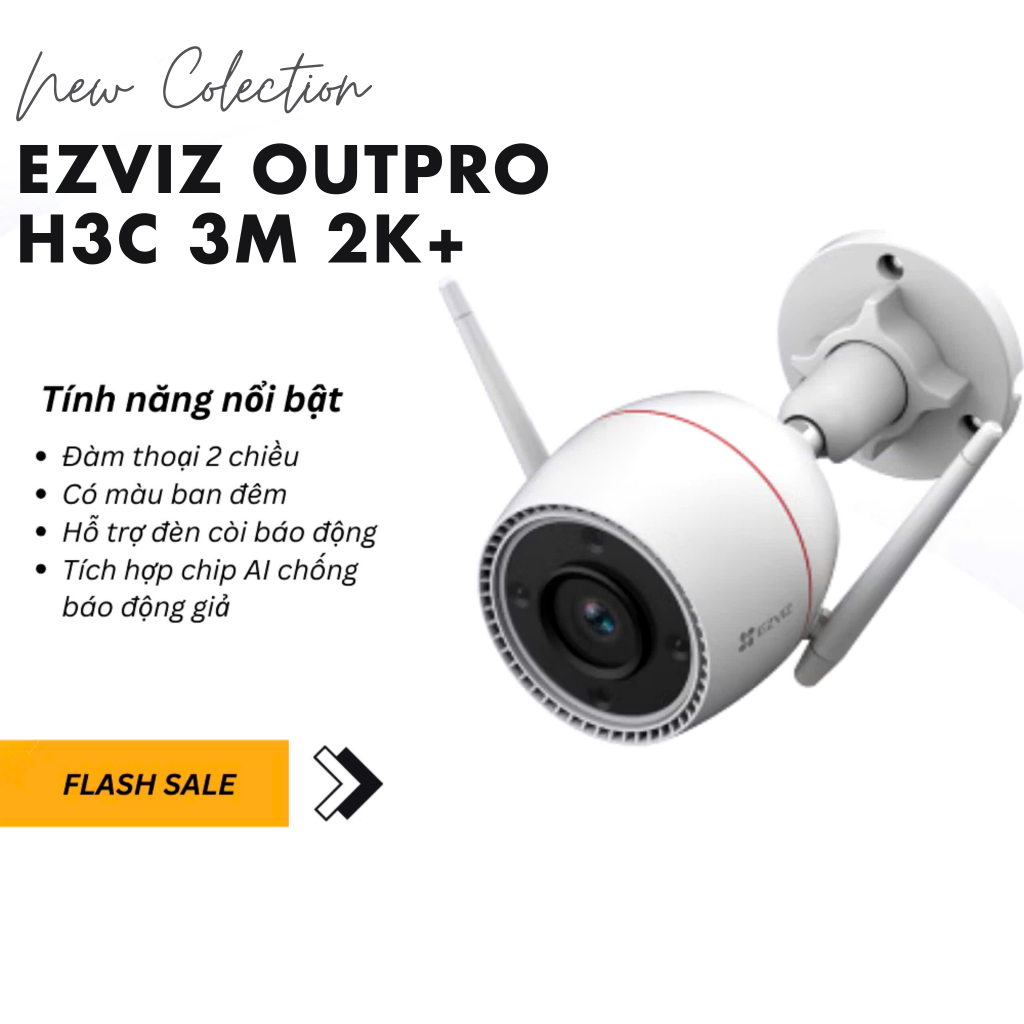 Đánh Giá Camera EZVIZ H3C 3MP OutPro 2K: Ban Đêm Có Màu, Báo Động Thông Minh, IP67