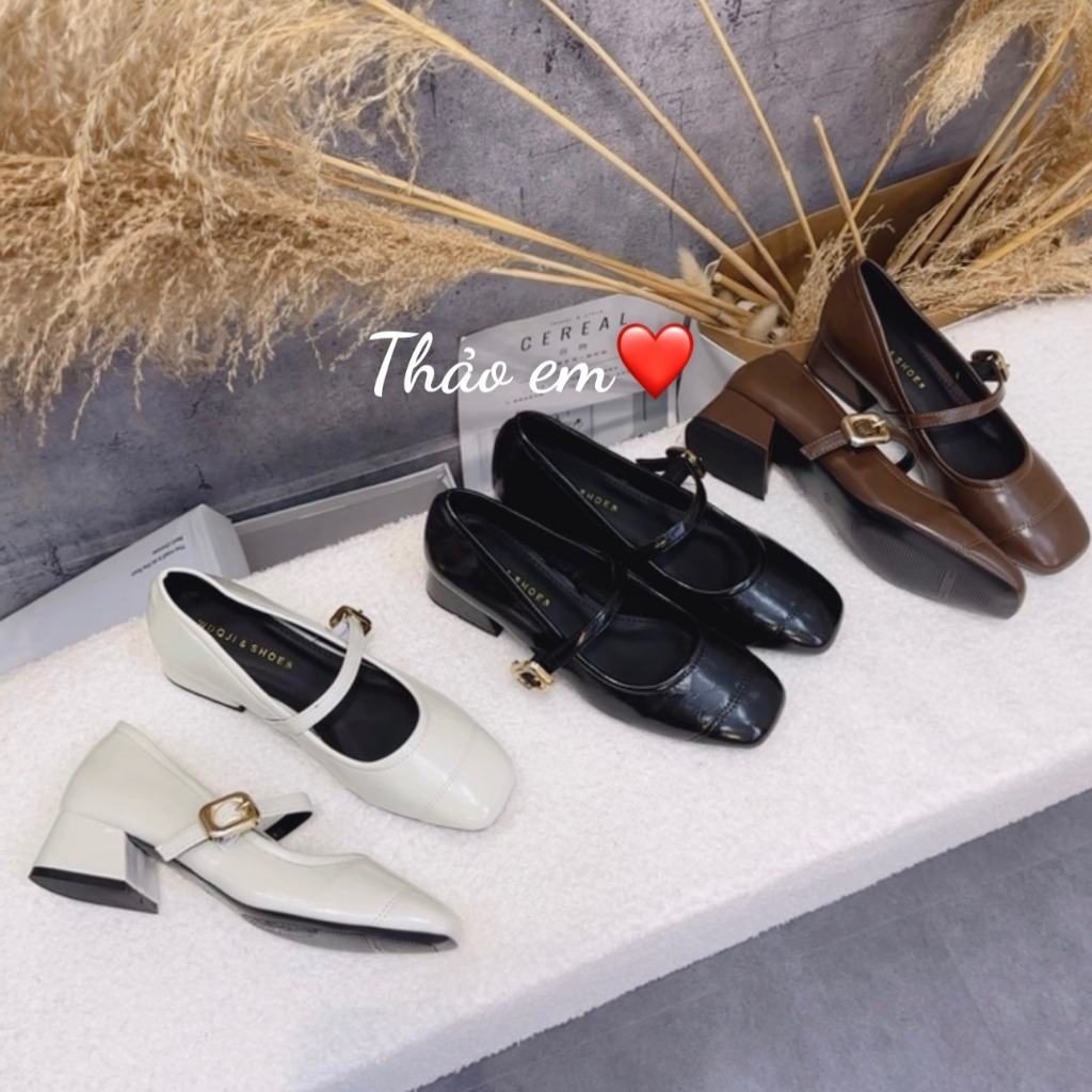 [Thảo Em - GC61] Giày búp bê nữ gót 3p da mềm phủ nano [Sẵn Hàng - Full Box]