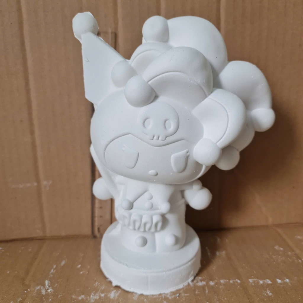[Được chọn mẫu] Bộ tượng tô màu KUROMI - LABUBU-CAPYBARA bằng thạch cao 3D kích thước 20 cm cho bạn thoải thức sáng tạo