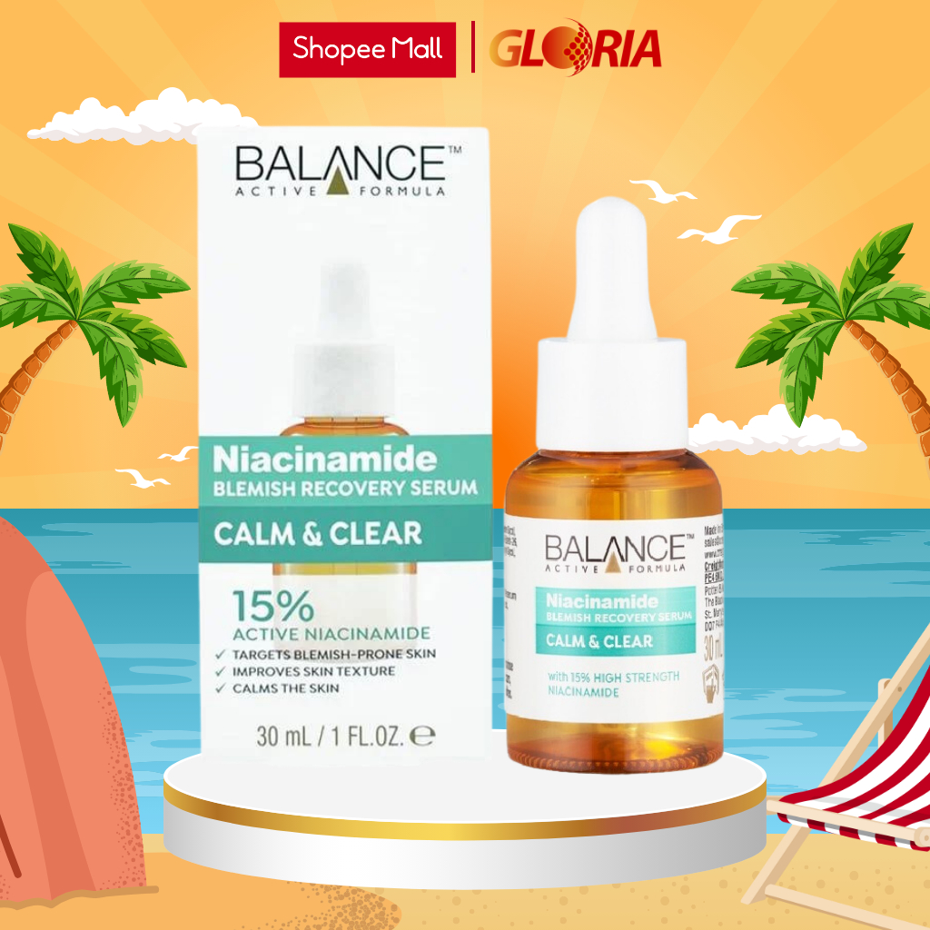Ảnh Serum Ngừa Mụn Mờ Thâm Balance Active Formula Niacinamide 15% Blemish Recovery 30ml 1