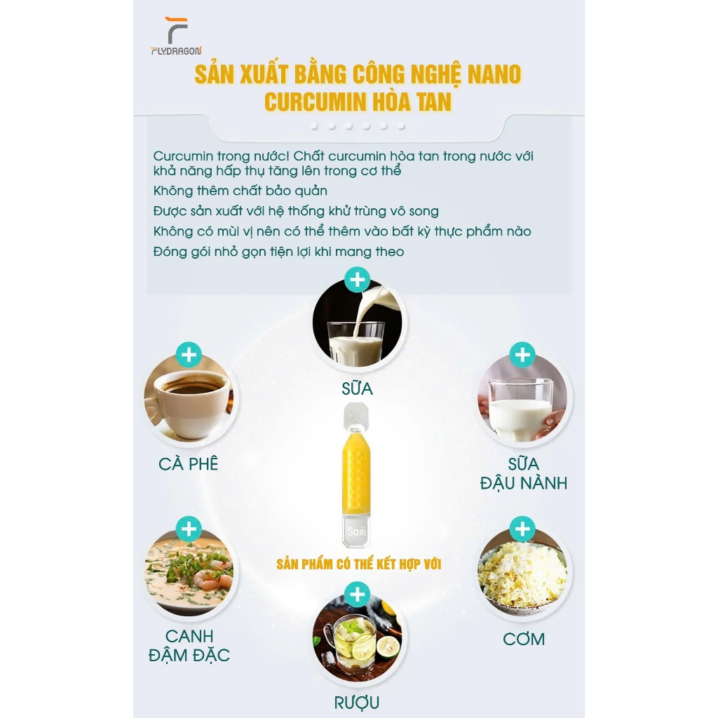 Tinh nghệ Nano Curcumin Hàn Quốc Medicumin DMR ngăn ngừa lão hóa hộp 10 ống