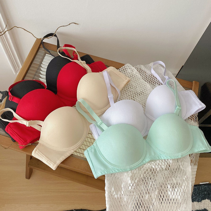 Áo ngực nữ có gọng đệm mút vừa nâng ngực tạo khe gợi cảm trẻ trung, Áo lót nữ cotton LANIXA A824