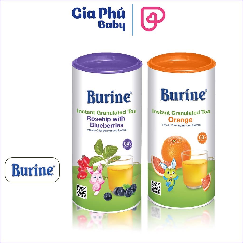 Trà cốm hoa quả Burine các vị 200g bổ sung Vitamin, tăng đề kháng cho ...