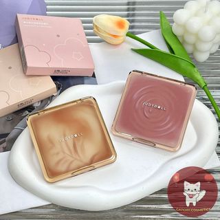 [JUDYDOLL] Bảng Phấn Tạo Khối JUDYDOLL Kèm Bắt Sáng 4 Ô, Hỗ trợ tạo khối và bắt sáng tự nhiên 9g