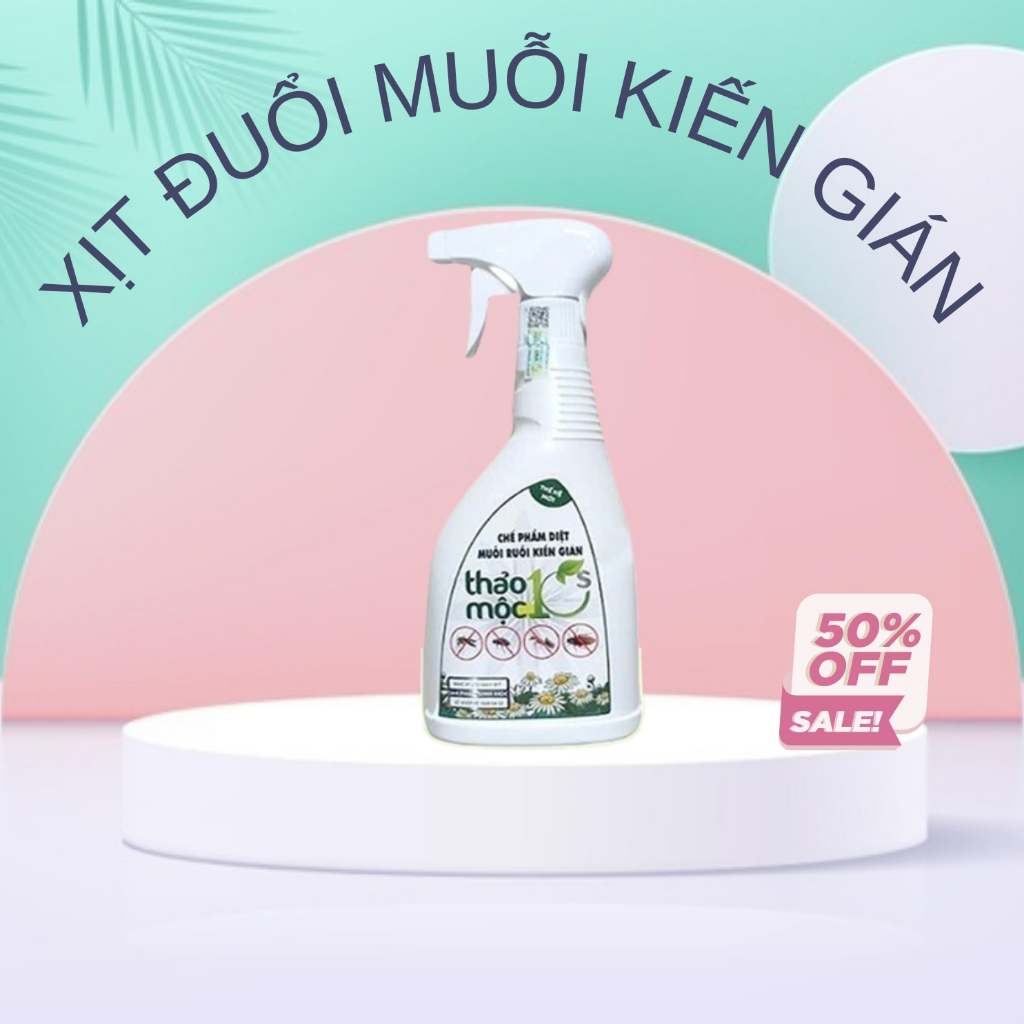 Bình Xịt Diệt Muỗi Kiến Gián Mối Sinh Học THẢO MỘC 10S Chai 500ml ...