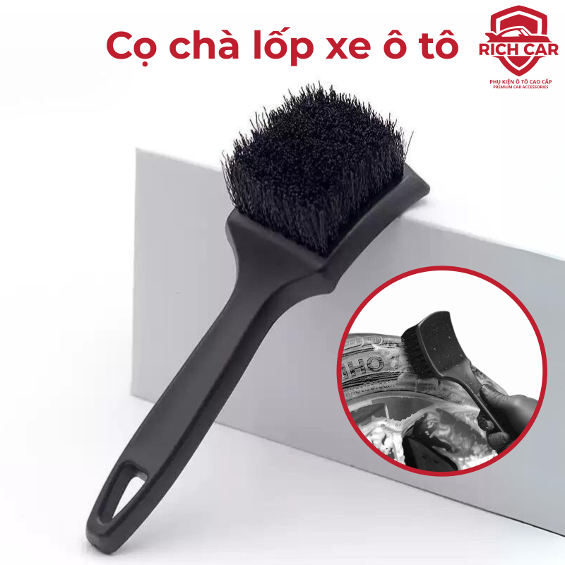 Chổi rửa xe ô tô, cọ rửa lốp xe ô tô chuyên dụng Rich Car, sợi lông dày ...