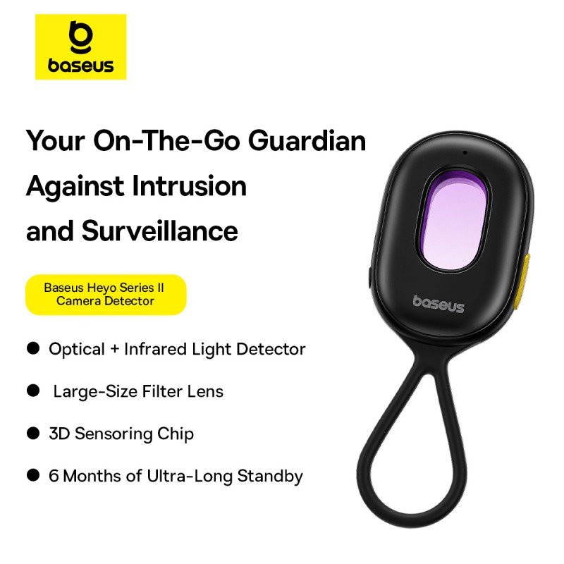 Ảnh Máy Dò Phát Hiện Camera Baseus Heyo Series II cảnh báo khi phát hiện camera, rung báo động chống trộm 2