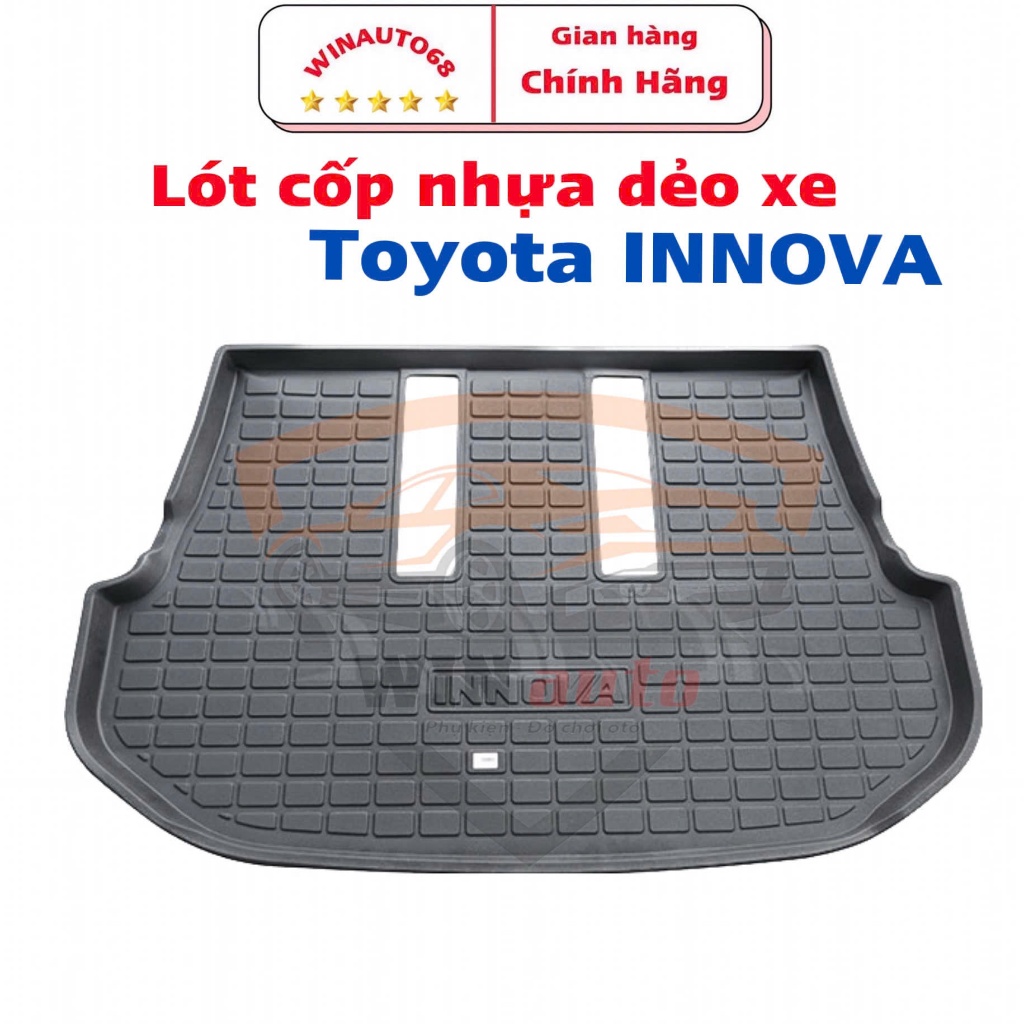Lót cốp nhựa dẻo xe Toyota Innova 2006- 2016- 2020, 2021, 2022, 2023 ...