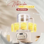 Máy Làm Sữa Hạt Thủy Tinh Chống Ồn Masuto 1,2L Xay Hạt Nhuyễn Mịn Chống Trào 12 Chế Độ Bảo Hành 12 Tháng — ảnh 4