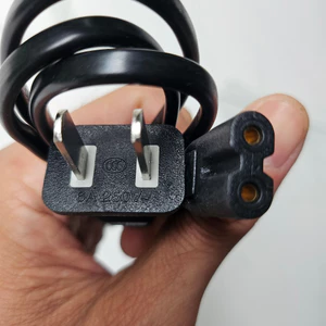 Dây nguồn SAA cổng số 8 dòng cao cấp 6A đến 10A dùng cho thiết bị điện tử có cổng size 1.5cm dài dây 1.5 mét
