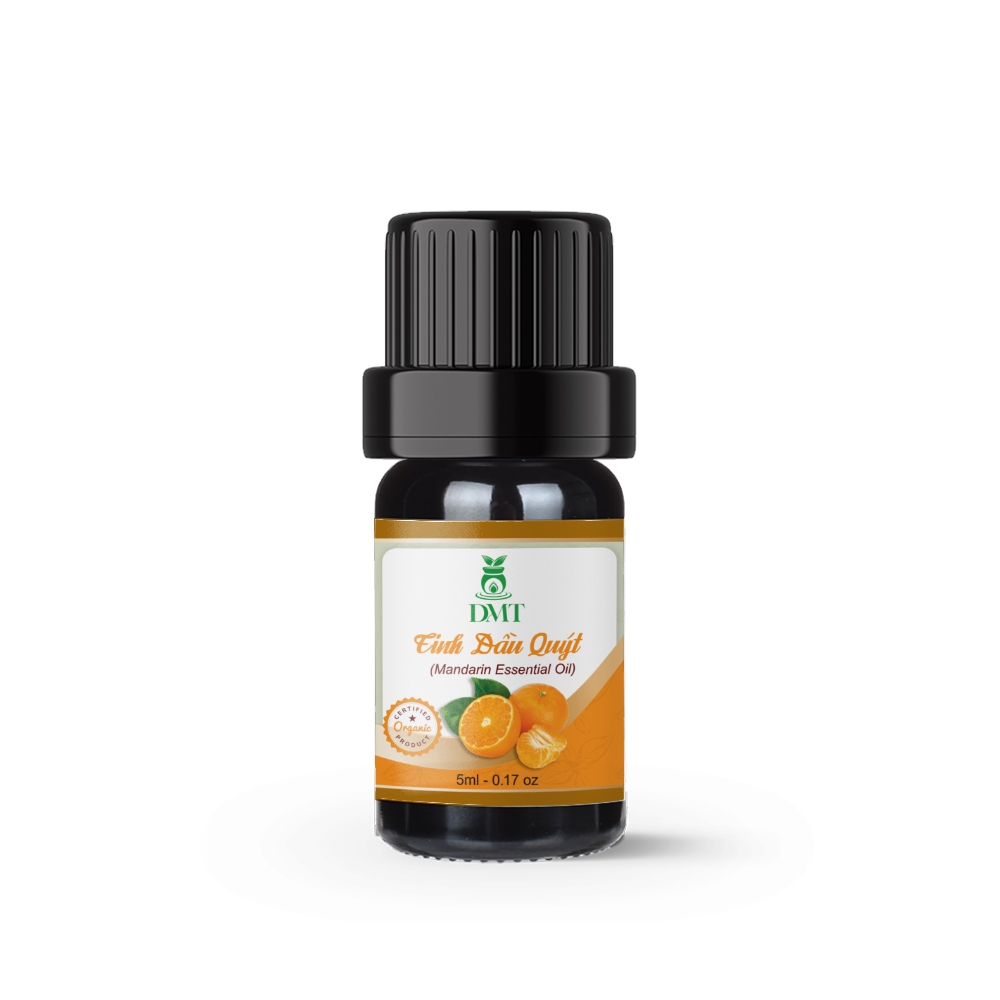 Tinh dầu Quýt nguyên chất DMT - tinh dầu vỏ quýt xông phòng, treo xe giảm say tàu xe - 5ml/10ml