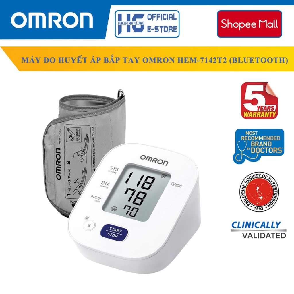 Ảnh Máy Đo Huyết Áp Bắp Tay Omron Hem-7142T2 | Công Nghệ Đo Intellisense Cho Kết Quả Chính Xác Trong Vài Phút 1