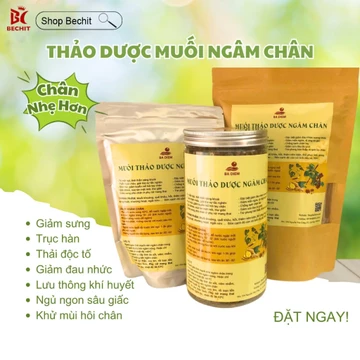 Muối Ngâm Chân Thảo Dược Hũ 900g, Bột Ngâm Chân, Thảo Dược Ngâm Chân Giúp Ngủ Ngon, Giảm Đau Nhức Tê Lạnh - Shop BeChit