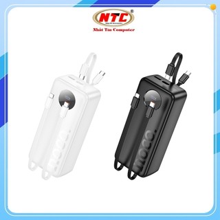 Pin Dự Phòng Hoco J132B 30000mAh TypeC PD 20W, Cáp TypeC 22.5W, kèm cáp C to C (Đen)