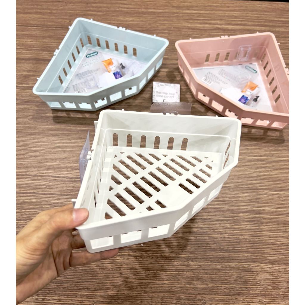Kệ tam giác dán tường Hokori Chắc Chắn Bền Đẹp Chính Hãng Việt Nhật (mã 5610)