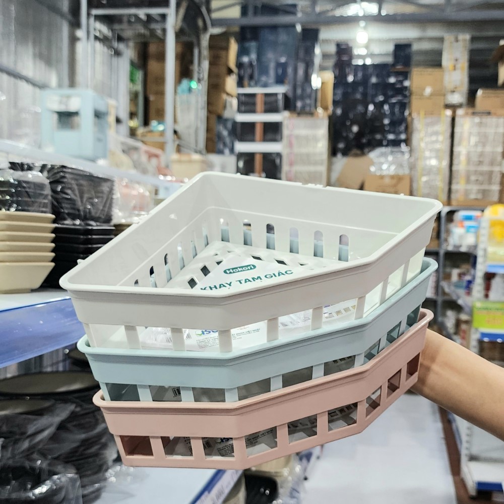 Kệ tam giác dán tường Hokori Chắc Chắn Bền Đẹp Chính Hãng Việt Nhật (mã 5610)