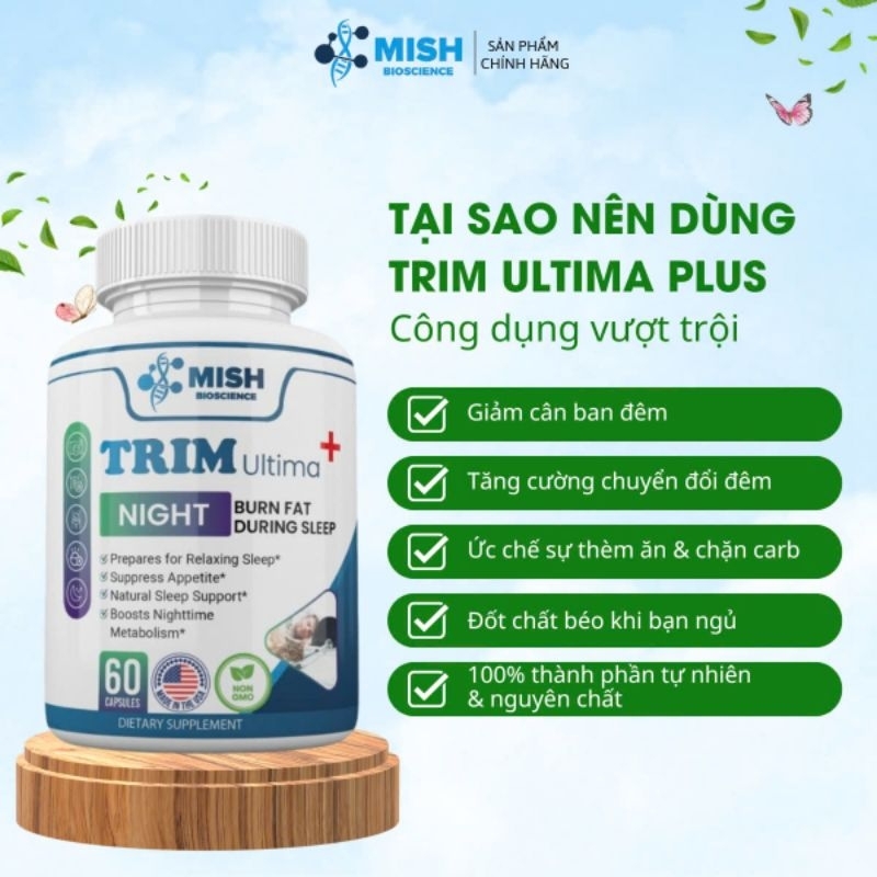 Trim Ultima Plus – Hỗ Trợ Giảm Cân Ban Đêm