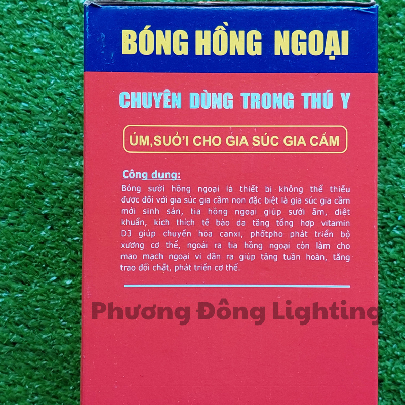Bóng Đèn Hồng Ngoại Dành Cho Sưởi Ấm Gà, Vịt, Heo 45W 75W 100W 150W 175W 200W 250W