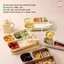Tổng Hợp Khay ăn dặm silicone tai gấu đế chống trượt loại 4 ngăn 5 ngăn 3 ngăn silicone BPA FREE -Không hộp
