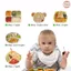 Tổng Hợp Khay ăn dặm silicone tai gấu đế chống trượt loại 4 ngăn 5 ngăn 3 ngăn silicone BPA FREE -Không hộp