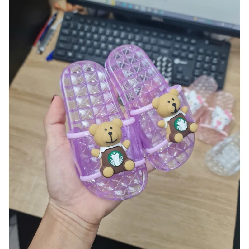 PHOM NHỎ TĂNG SIZE Dép Đi Mưa Cho Bé Trai Bé Gái Đế Trong Êm Chân hình mèo kitty gấu siêu dễ thương (CÓ SIZE MẸ VÀ BÉ)