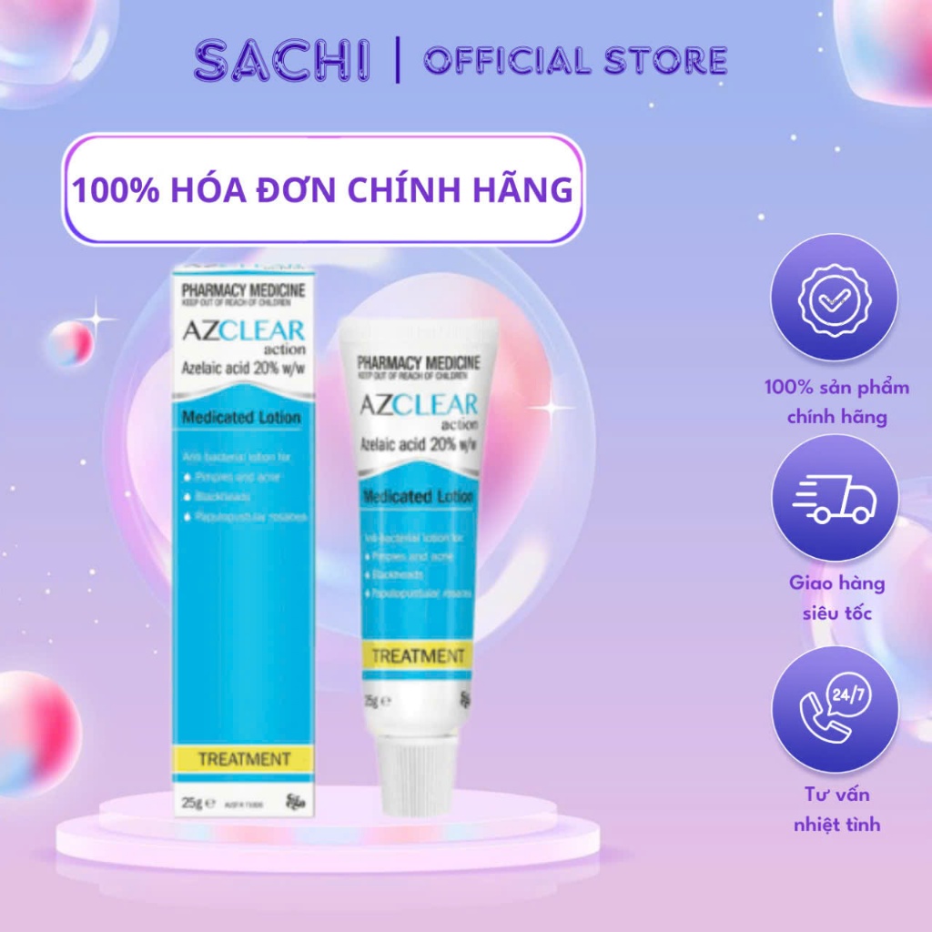 Kem bôi đa năng Azclear 20% Azelaic acid giảm mụn, mờ thâm ...