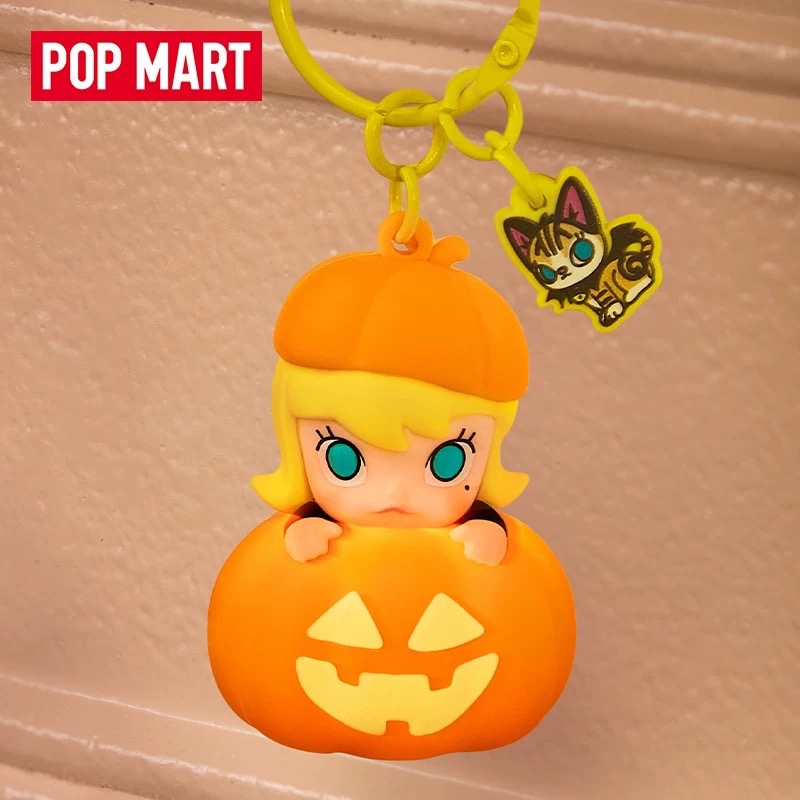 [HÀNG SẴN SHIP] CHÍNH HÃNG POPMART 100% Móc Khoá Phát Sáng Labubu Bí Ngô Dimoo Bí Ngô Molly Bí Ngô