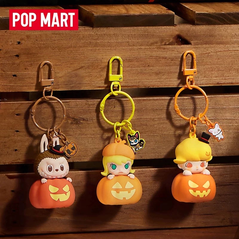 [HÀNG SẴN SHIP] CHÍNH HÃNG POPMART 100% Móc Khoá Phát Sáng Labubu Bí Ngô Dimoo Bí Ngô Molly Bí Ngô