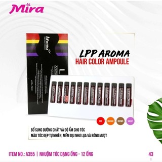 NHUỘM TÓC DẠNG ỐNG LPP 12 ỐNG/1 HỘP AROMA