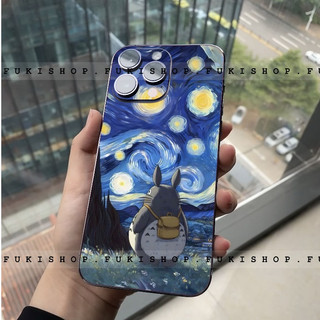 Miếng dán Skin Mặt Lưng Totoro MS03 FULL VIỀN Dành cho Các dòng ANDROID, 16 pro max 15 pro max 14 pro max 13 pro max