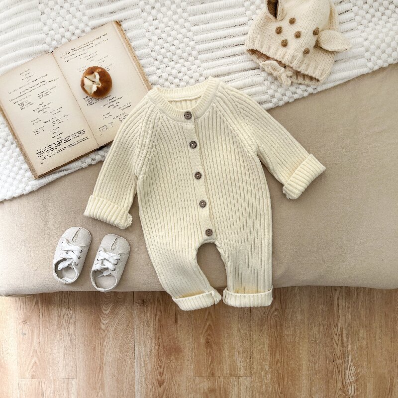 (HÀNG CÓ SẴN) Body len QCCC  chất len dày dặn mềm mại cho bé trai bé gái sơ sinh 4-13kg