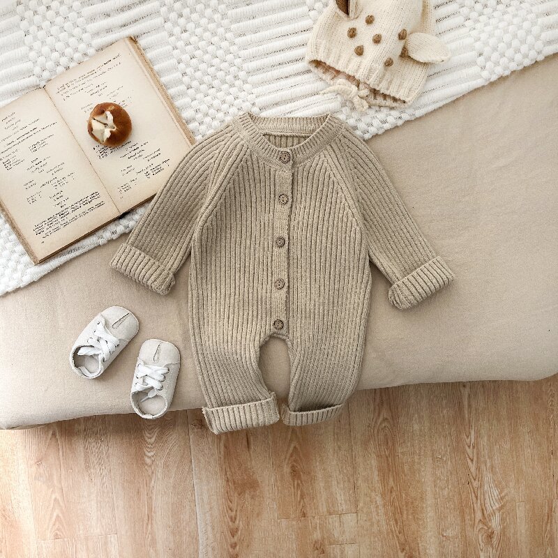 (HÀNG CÓ SẴN) Body len QCCC  chất len dày dặn mềm mại cho bé trai bé gái sơ sinh 4-13kg