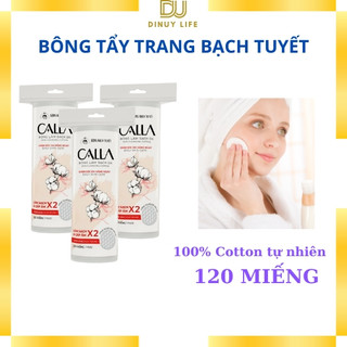 Bông tẩy trang làm sạch da bông Bạch Tuyết 120 miếng chính hãng chất lượng