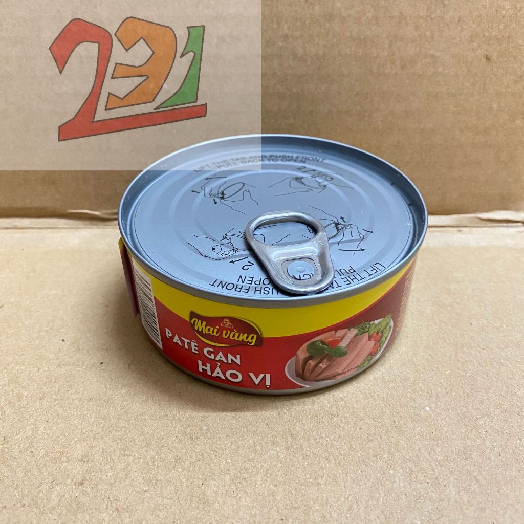 Pate gan Vissan hộp 150g hảo vị Mai Vàng và 3 Bông Mai