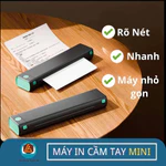 Máy in mini cầm tay A4 bin sạc kết nối bluetooth mực rõ nét bền in mượt IN SCAN tài liệu hợp đồng — ảnh 1
