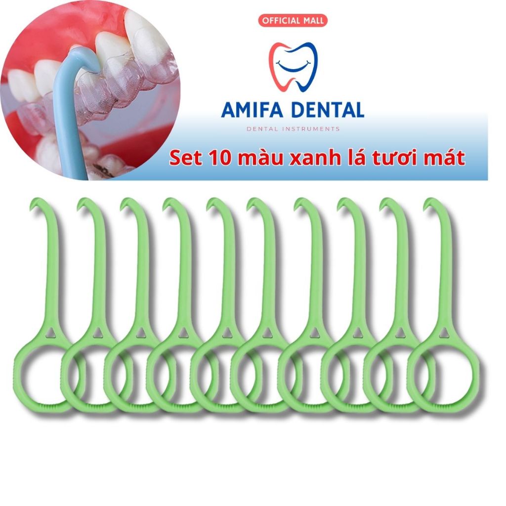 Set 10 Cây Móc Tháo Khay Chỉnh Nha Invisalign, Zenyum, Leetray, Móc Tháo Khay Niềng Răng Chống Trượt