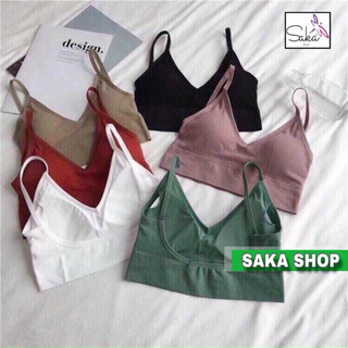 Áo bra nữ không gọng có mút nhẹ nhiều màu