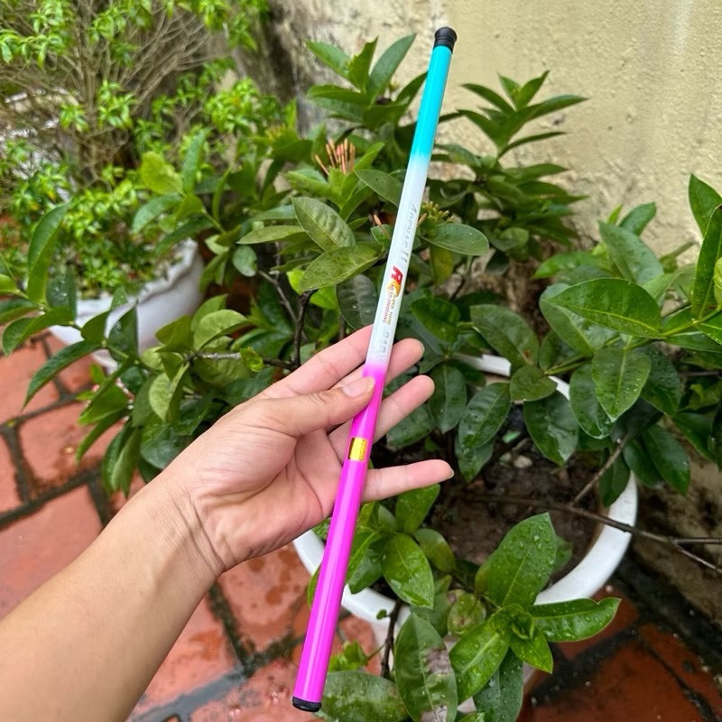 Cần câu tay mini màu ngẫu nhiên 3h hàng loại 1 gẩy rô diếc chép tải tĩnh 1.5kg tải cá 1 đến 4kg thu gọn 40cm
