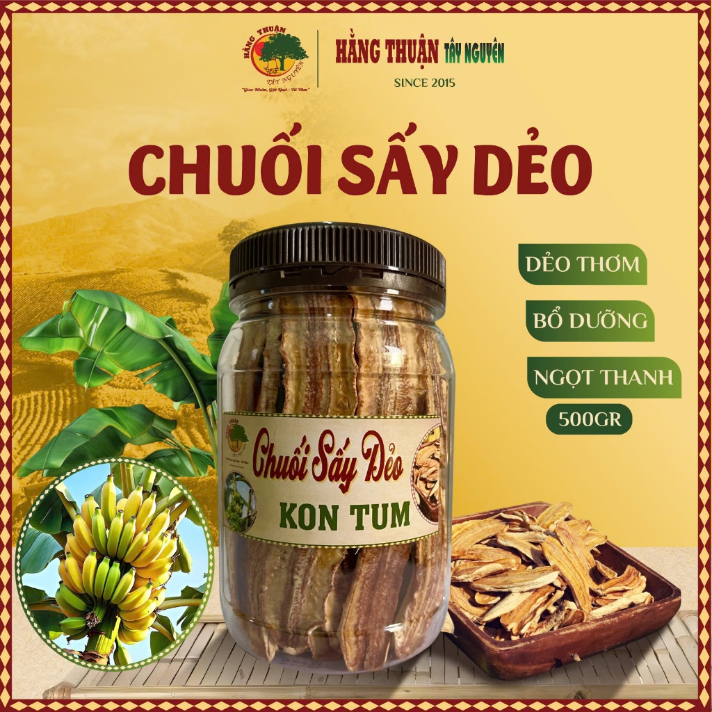 Chuối Sấy Dẻo Hằng Thuận Tây Nguyên