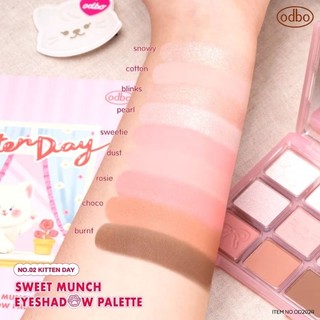 Bảng Phấn Mắt ODBO Sweet Munch Puppy Day, Kitten Day
