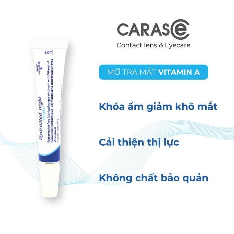 Mỡ tra mắt Vitamin A giúp khóa ẩm & tăng cường thị lực HydraMed Night Sensitive 5g